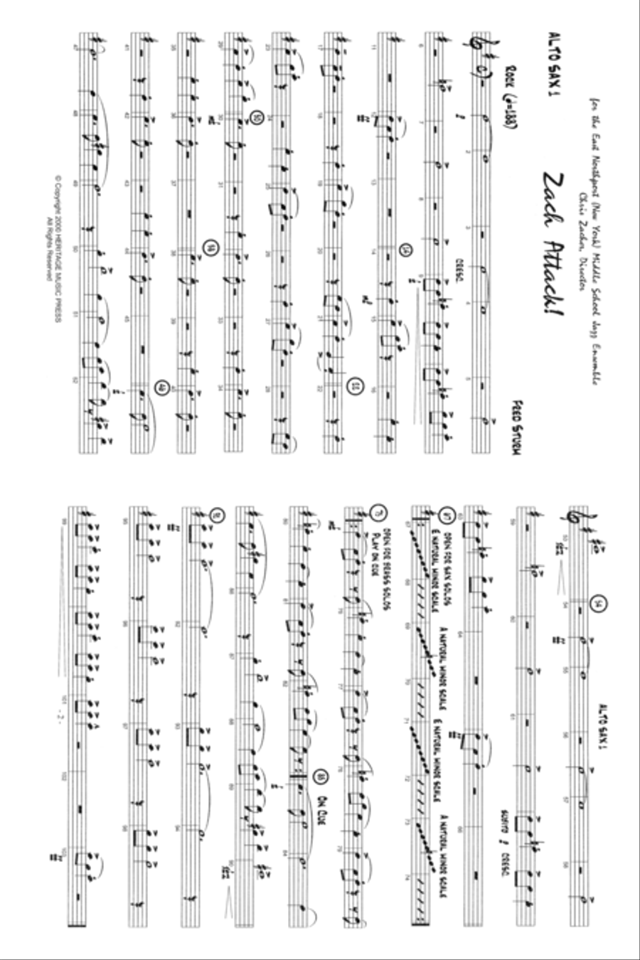 Zach Attack Jazz Ensemble scores gallery preview page 1