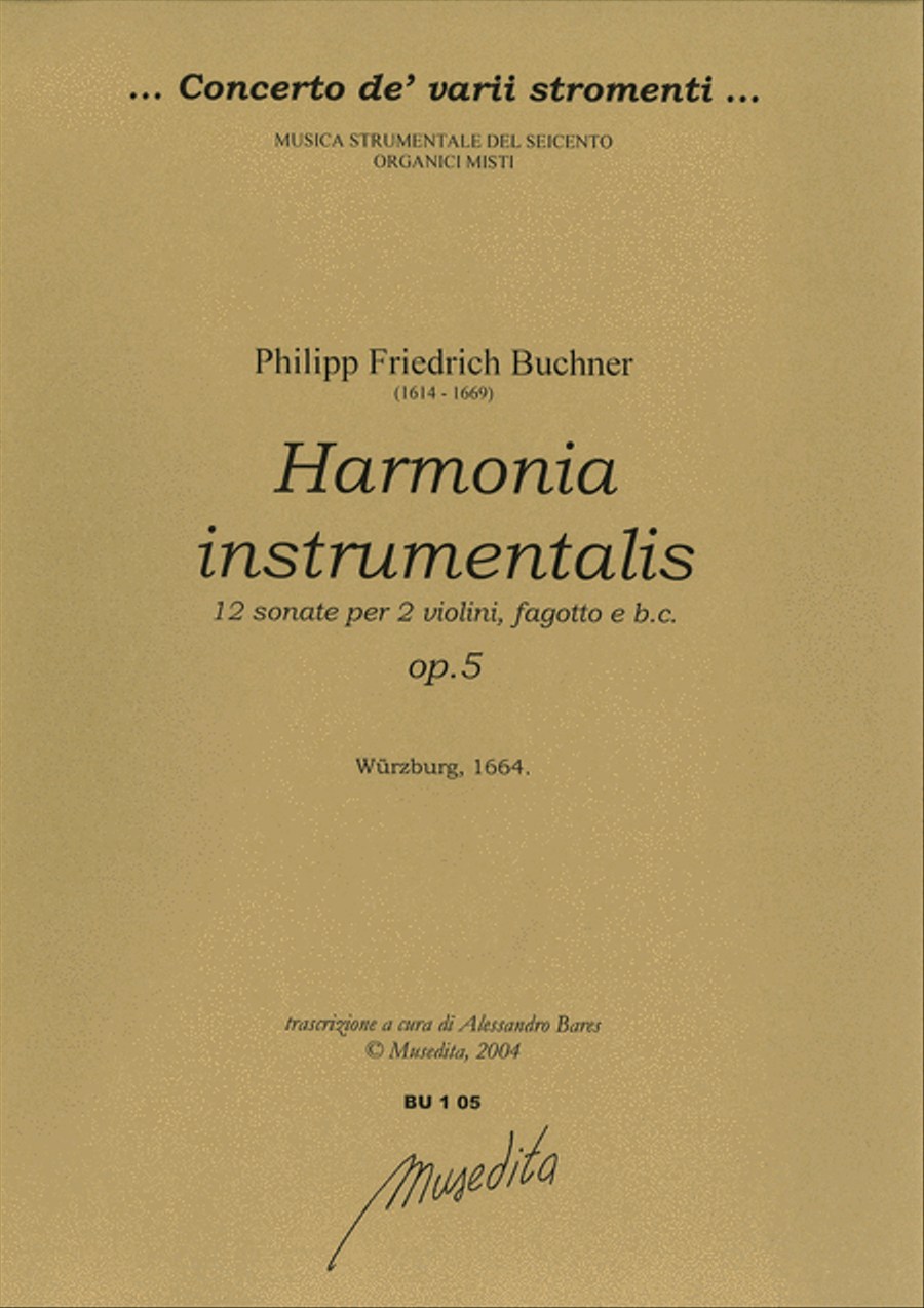 Harmonia instrumentalis op.5 (Wurzburg, 1664) Bassoon scores gallery preview page 1