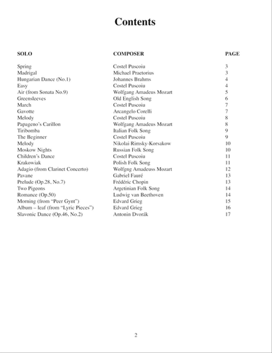 Trumpet Solo Pieces - Beginner Level Trumpet Solo scores gallery preview page 3