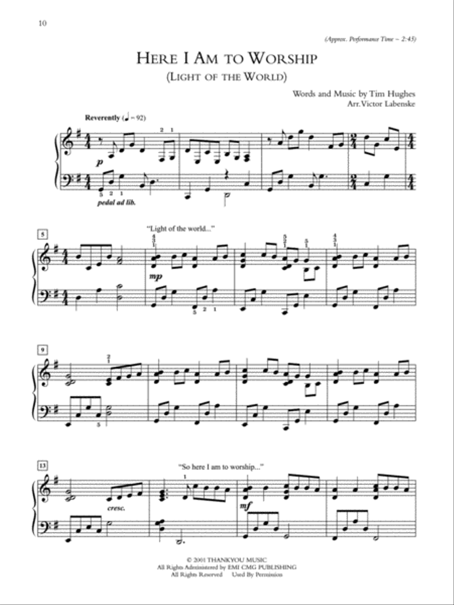 The Power of Worship The Power of Worship Piano Solo scores gallery preview page 2