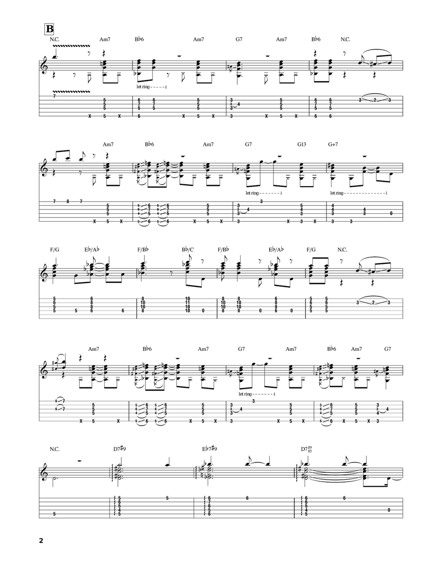 All Blues Electric Guitar scores gallery preview page 2