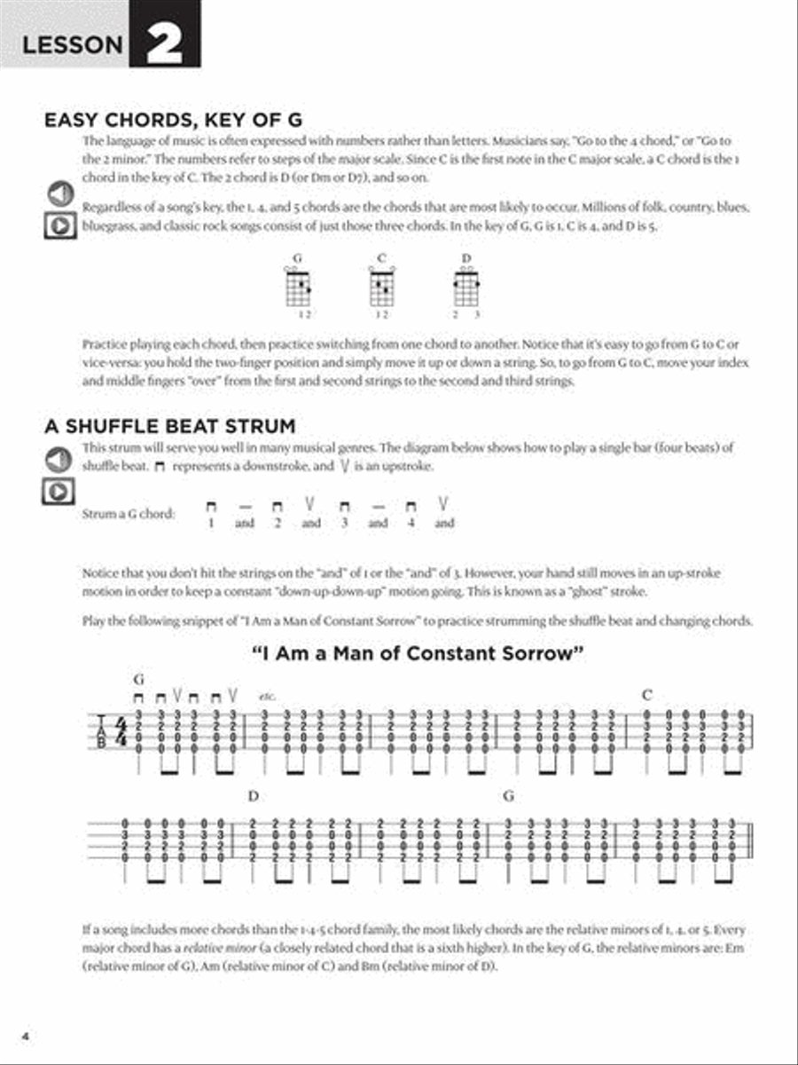 First 15 Lessons – Mandolin Guitar Tablature scores gallery preview page 6