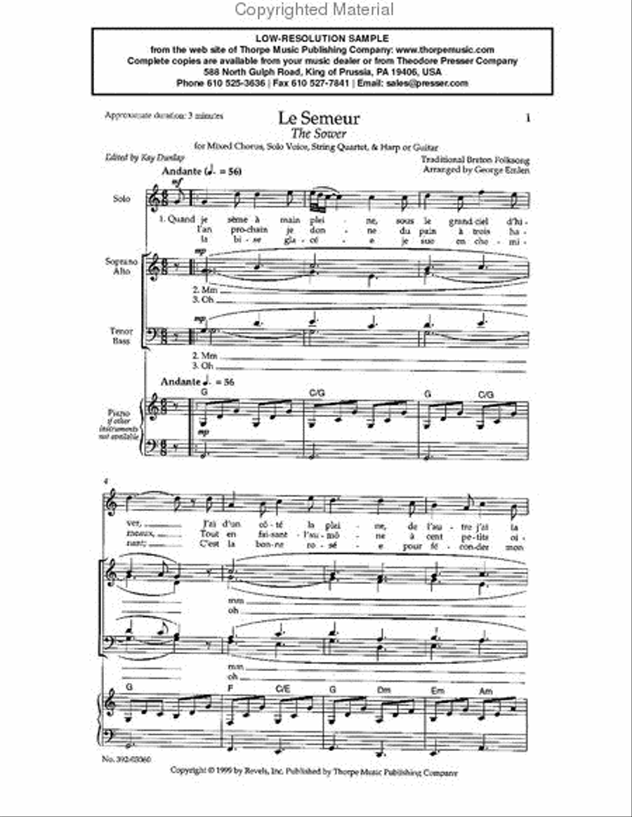 Le Semeur 4-Part scores gallery preview page 2