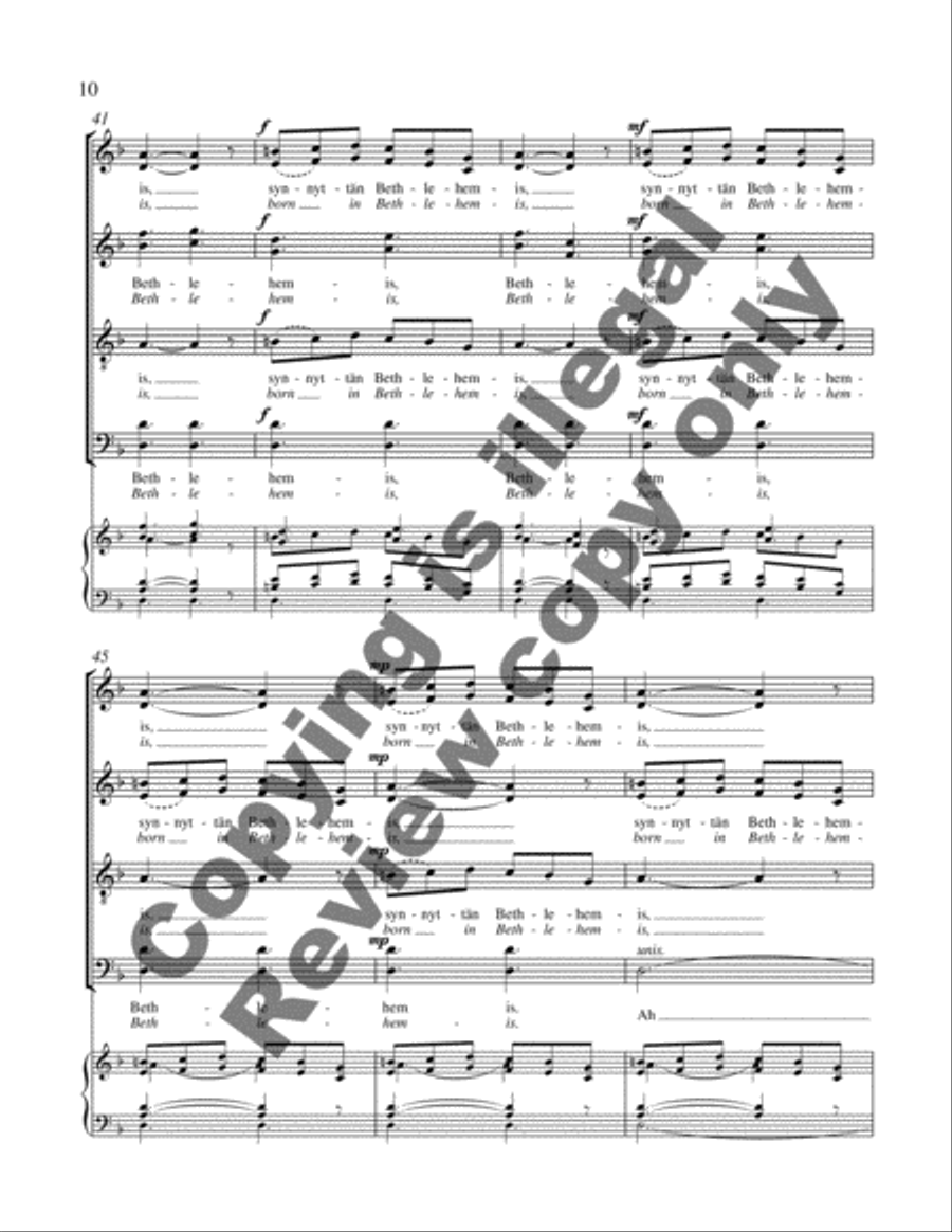 Jumalisten joucko (Rejoice, let us rejoice) Choir scores gallery preview page 6