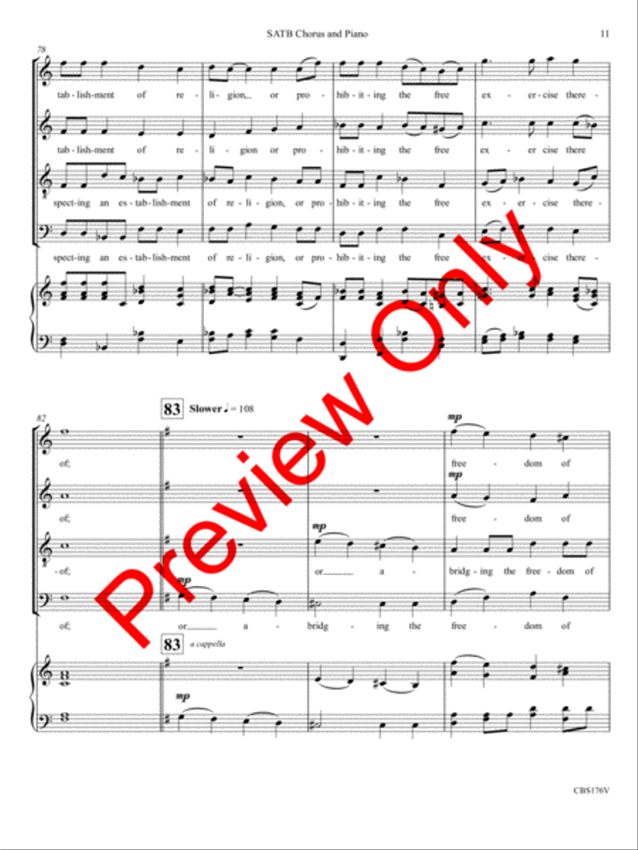 We the People of the United States 4-Part scores gallery preview page 14