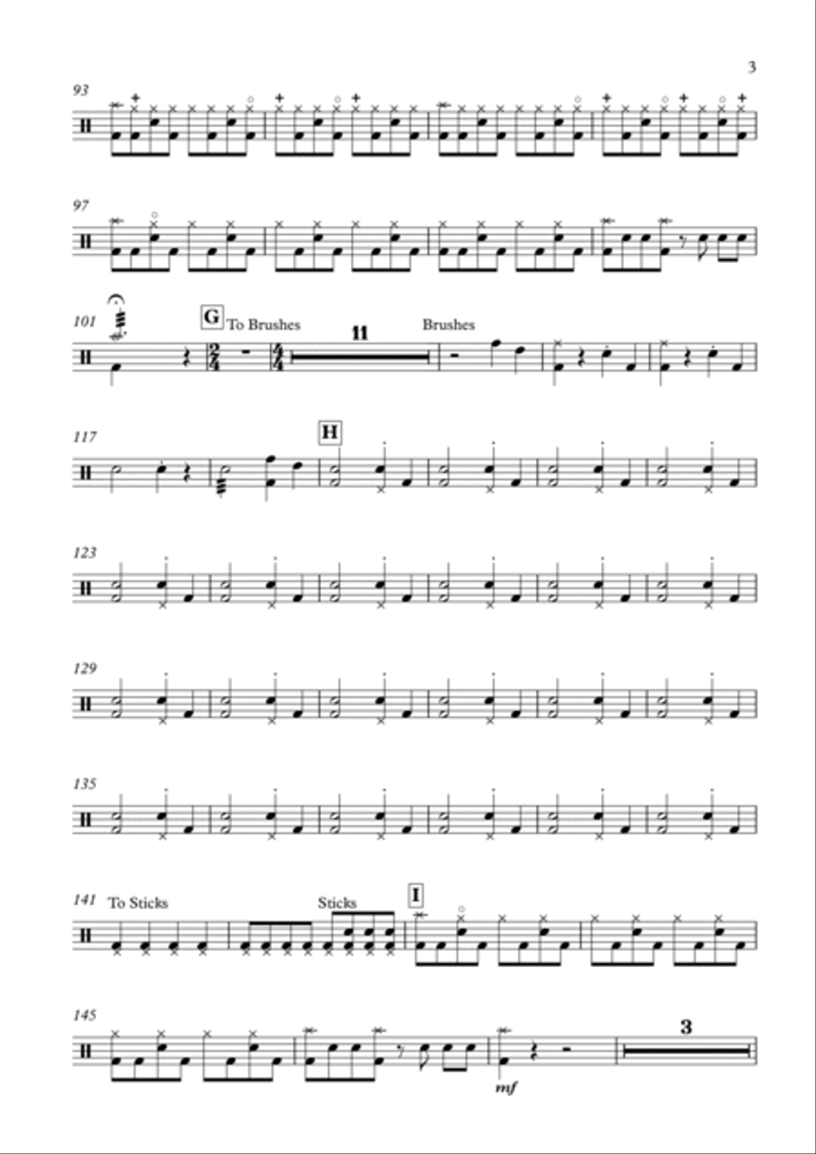 Confidence (Drum Section) Drum Set scores gallery preview page 3