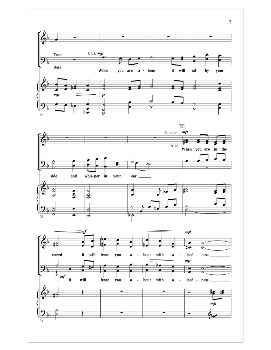 My Song Will Speak My Song Will Speak 4-Part scores gallery preview page 3