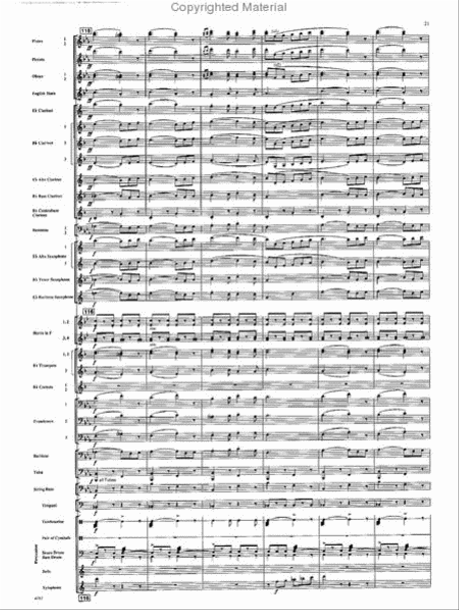 Funiculi, Funicula Concert Band scores gallery preview page 20