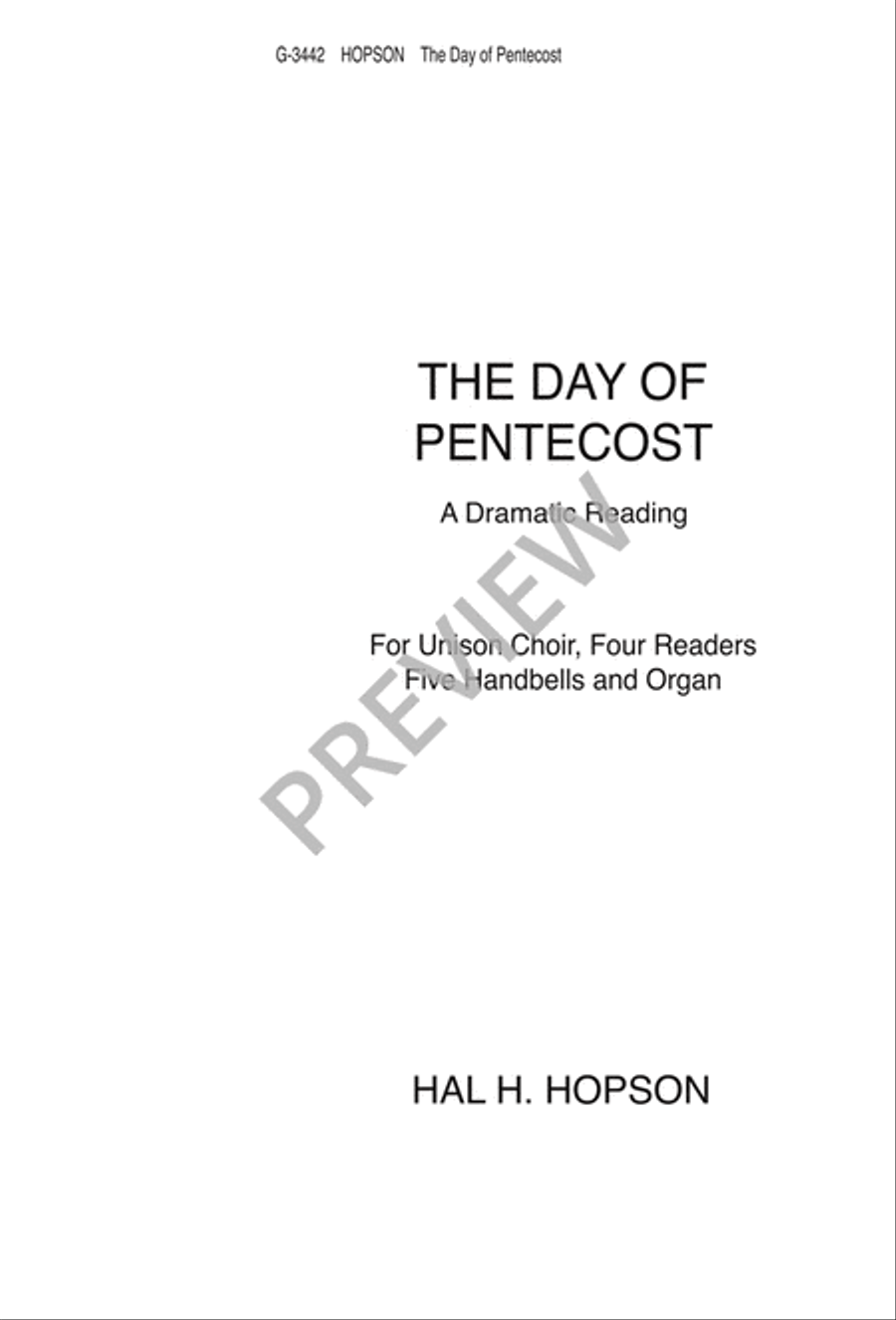 The Day of Pentecost The Day of Pentecost Unison Choir scores gallery preview page 2