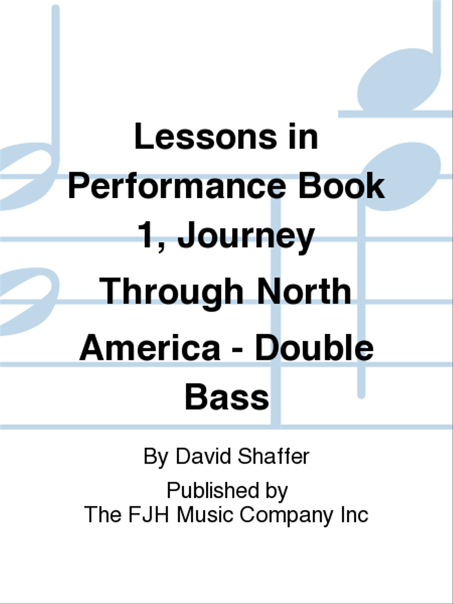 Lessons in Performance Book 1, Journey Through North America - Double Bass Chamber Orchestra scores gallery preview page 1