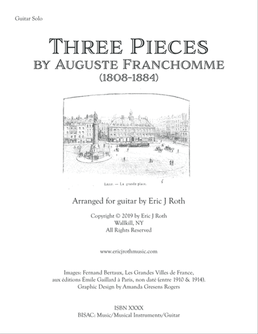 Auguste Franchomme - Three Cello Pieces Arranged for Guitar