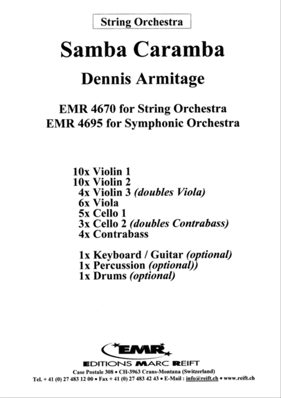 Samba Caramba String Orchestra scores gallery preview page 2