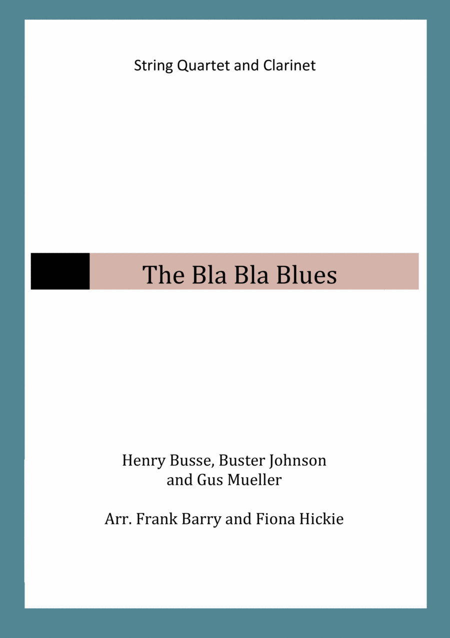 The Bla Bla Blues String Quartet scores gallery preview page 1