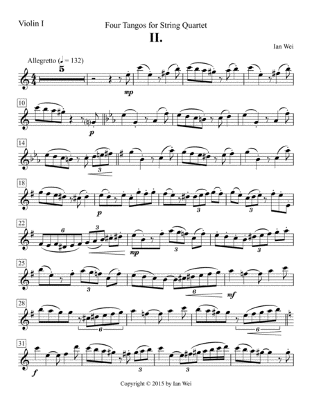 Four Tangos for String Quartet - II image number null