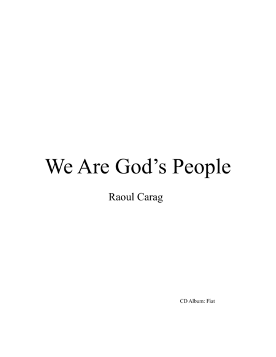 We Are God's People 4-Part scores gallery preview page 1