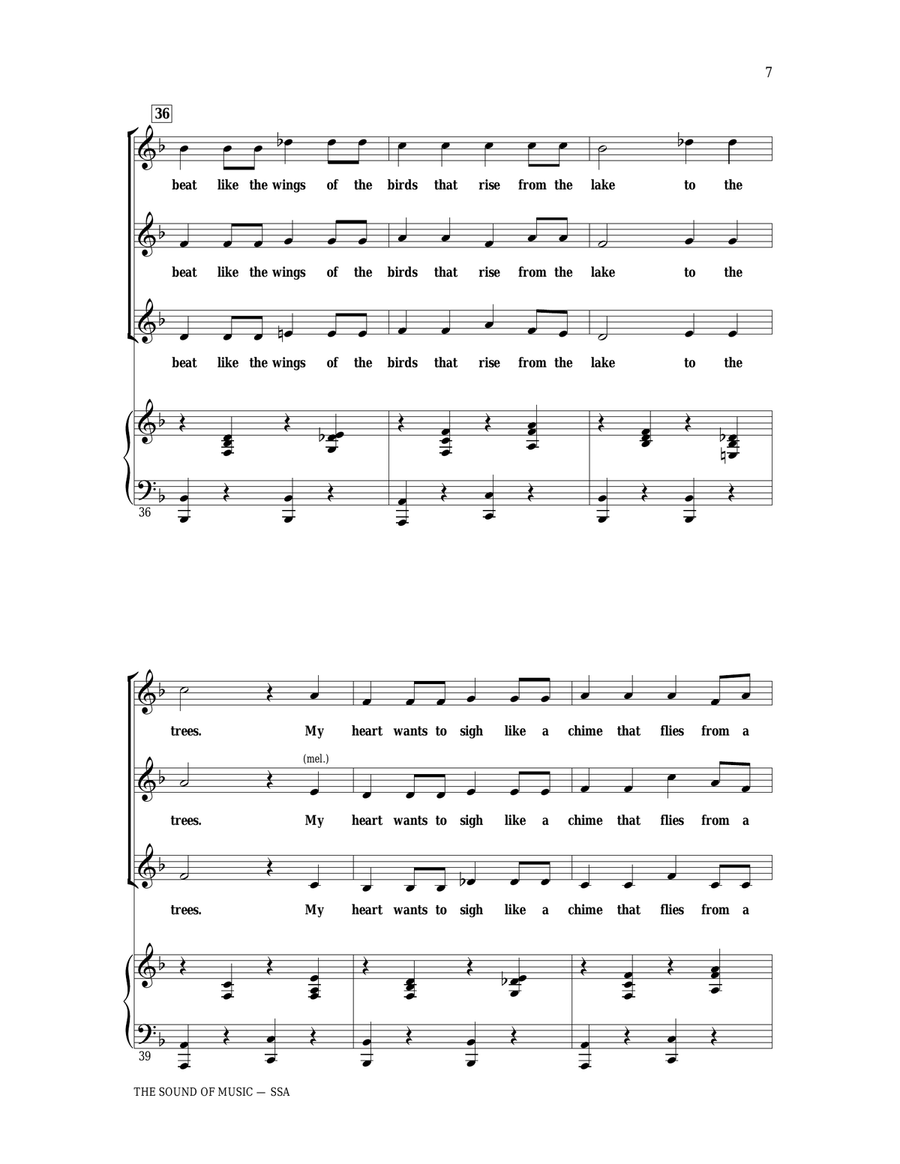 The Sound Of Music SSA scores gallery preview page 5