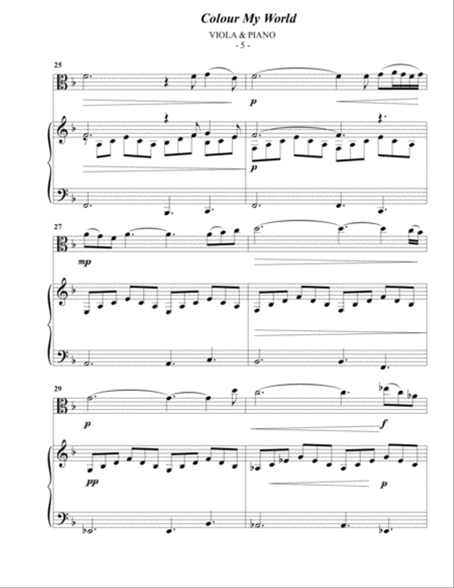 Colour My World Viola scores gallery preview page 5