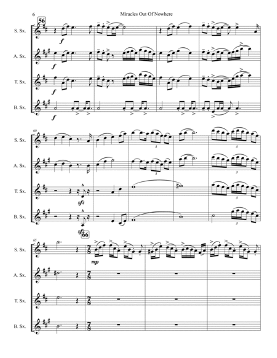 Miracles Out Of Nowhere Small Ensemble scores gallery preview page 6