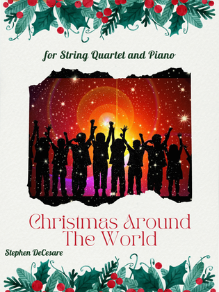 Book cover for Christmas Around The World (String Quartet and Piano)
