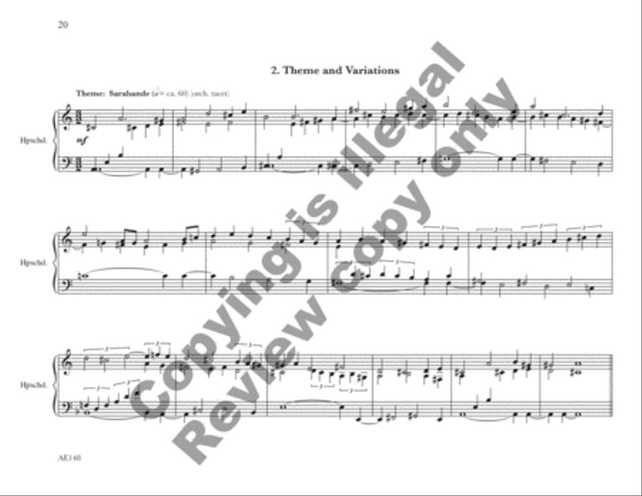 Concerto for Harpsichord and Strings String Orchestra scores gallery preview page 13