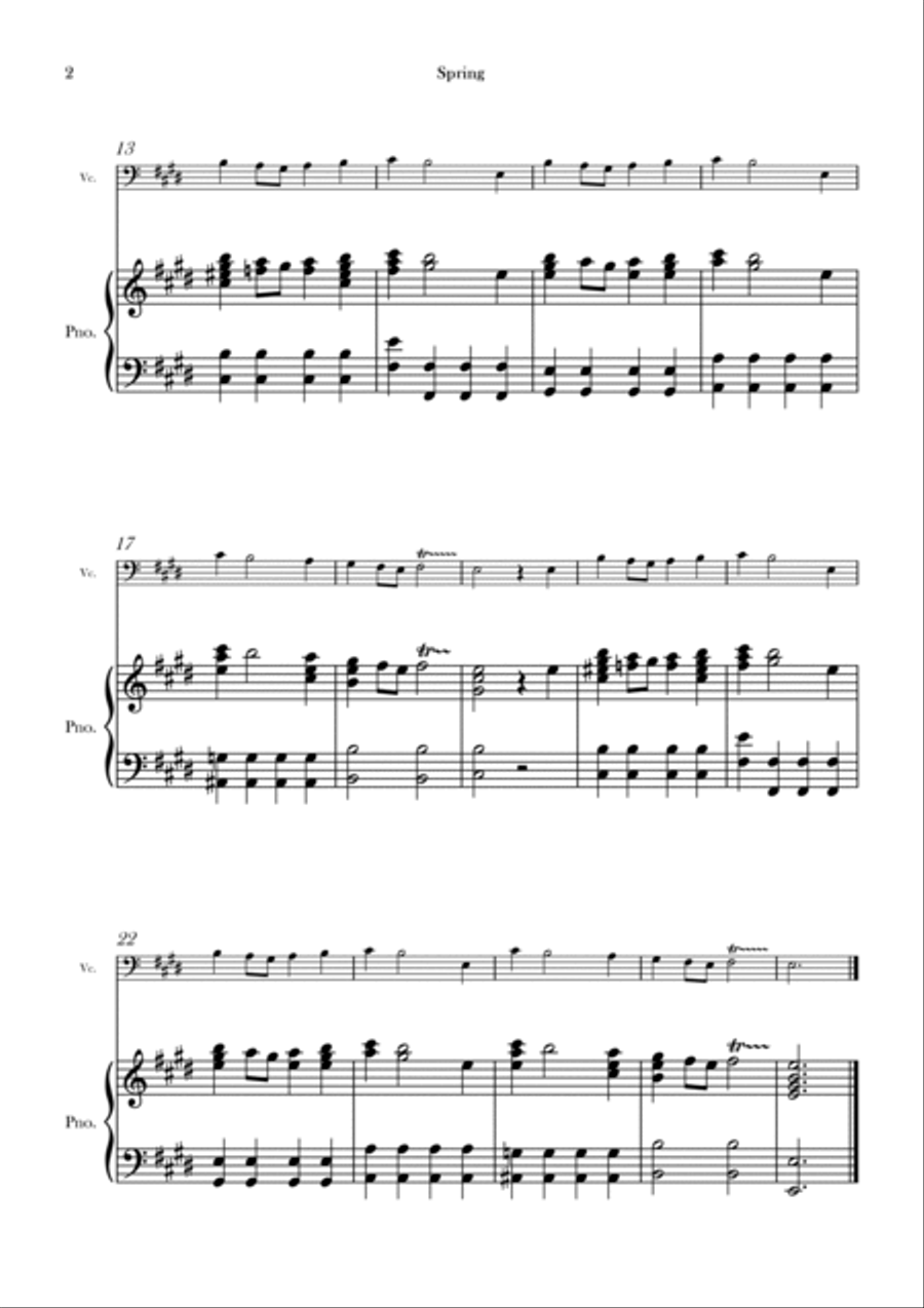Spring Spring Chamber Music scores gallery preview page 2