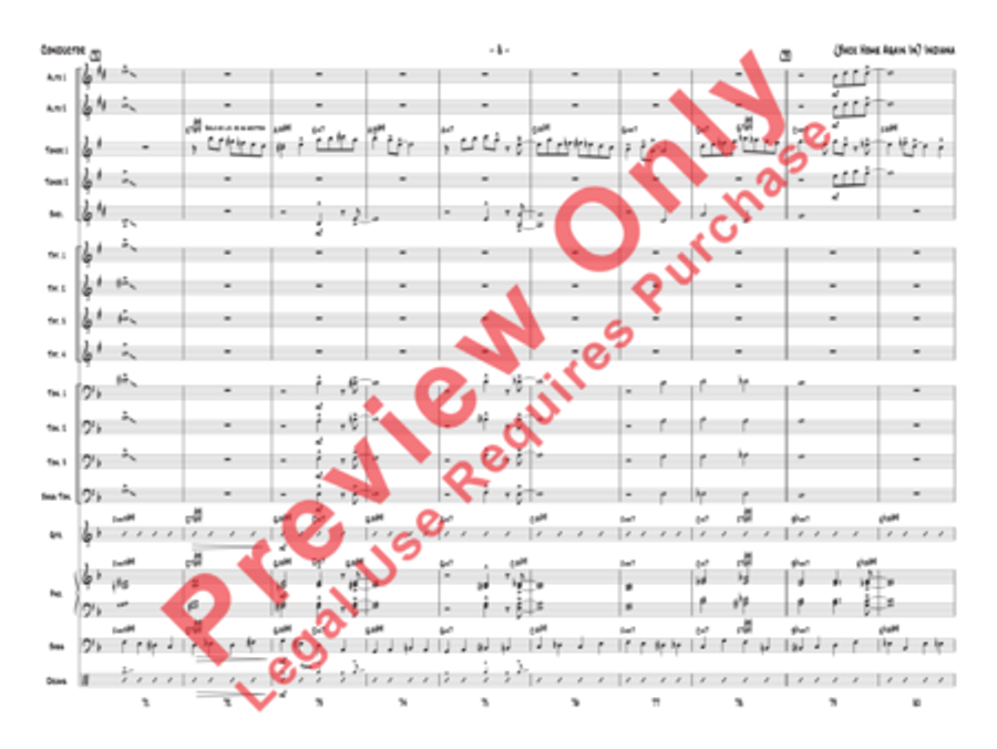 (Back Home Again In) Indiana Jazz Ensemble scores gallery preview page 28