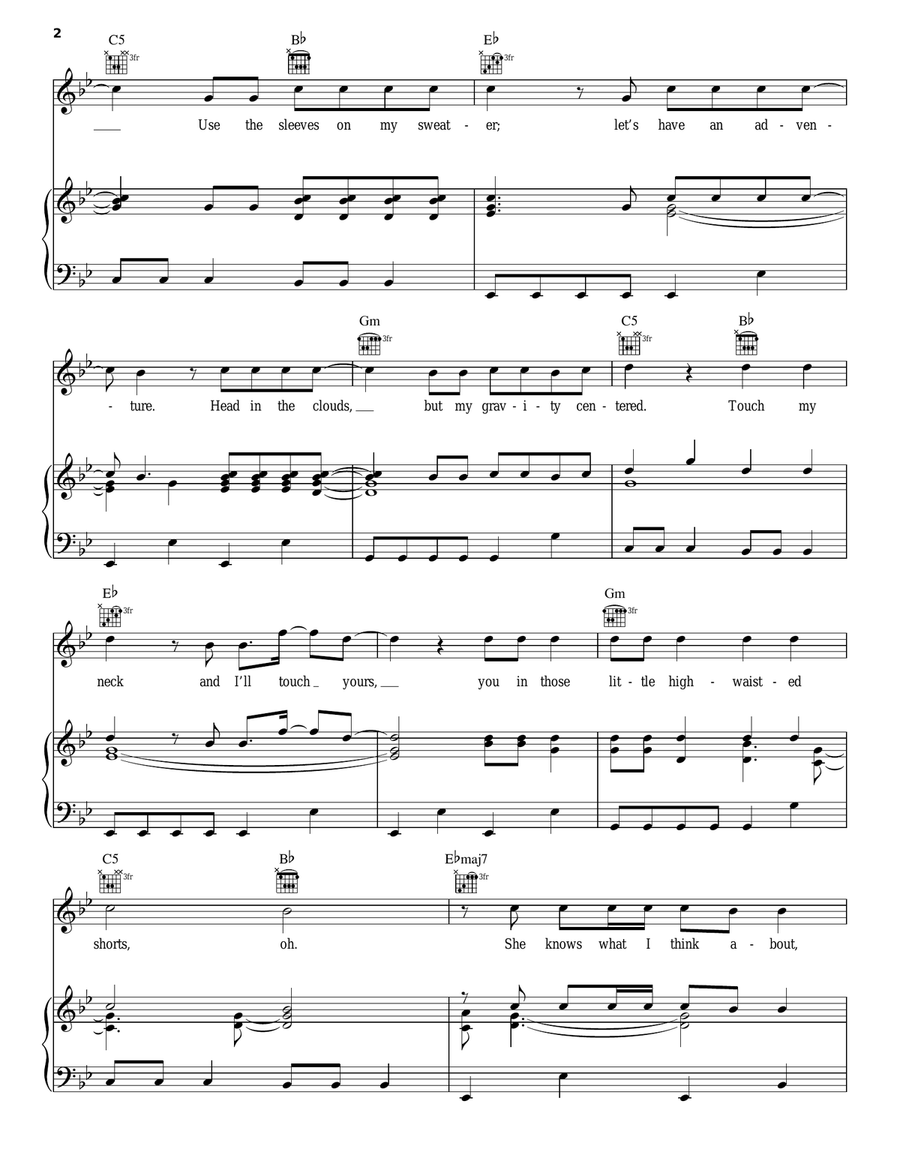 Sweater Weather Sweater Weather Acoustic Guitar scores gallery preview page 2