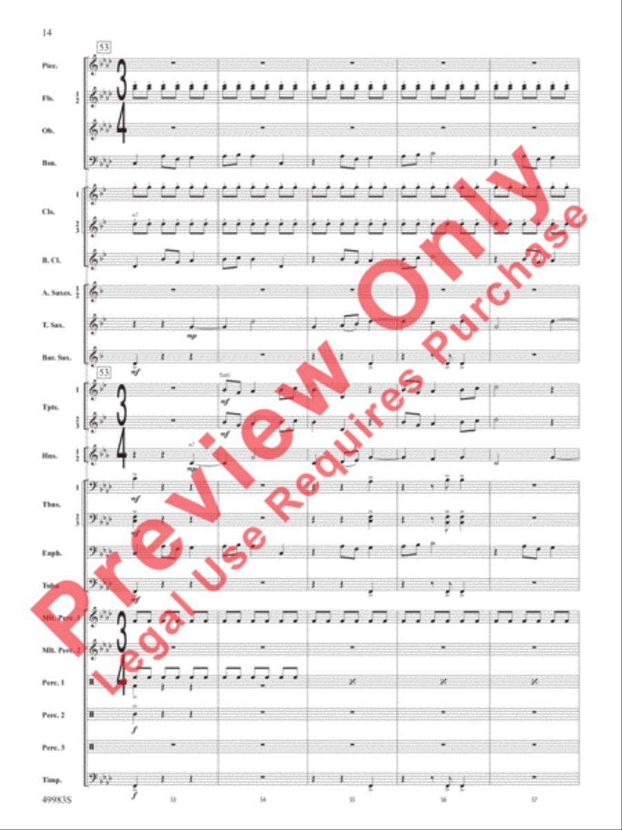 An Ancient World Concert Band scores gallery preview page 15