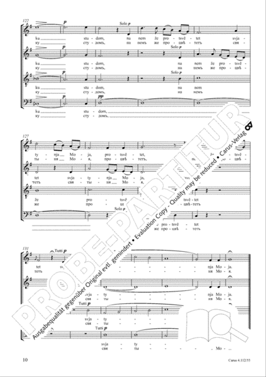 Blessed is the man that feareth the Lord (Blazen muz) 4-Part scores gallery preview page 11