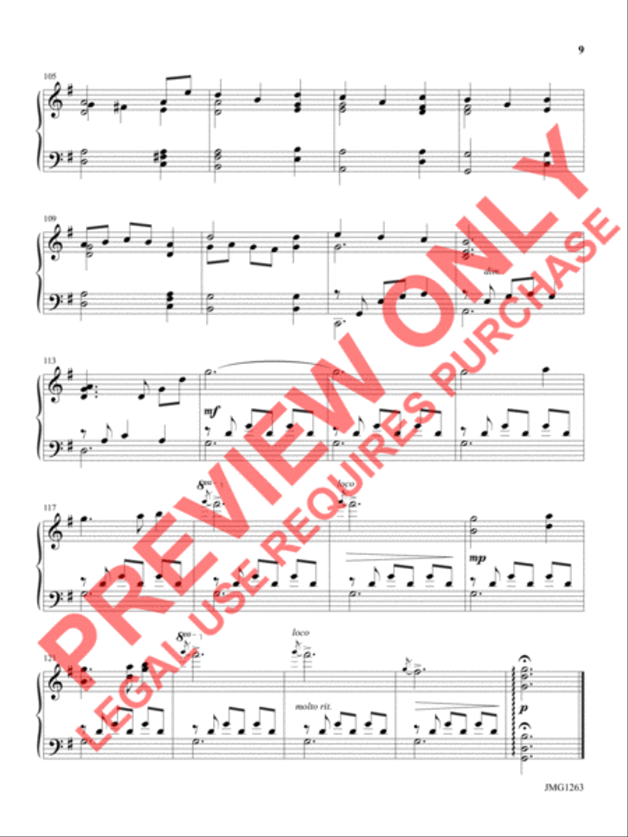 A Peaceful Noel Piano Solo scores gallery preview page 7