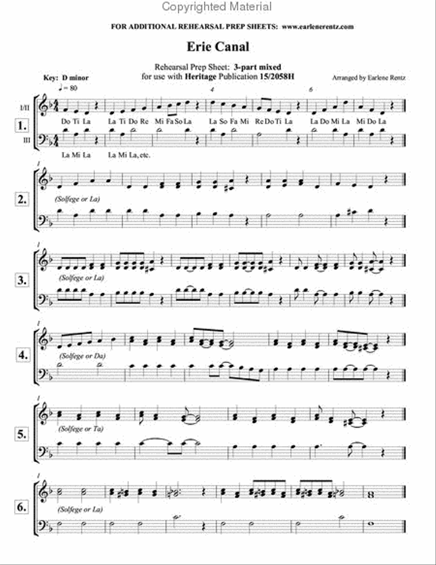 Erie Canal Erie Canal 3-Part scores gallery preview page 2