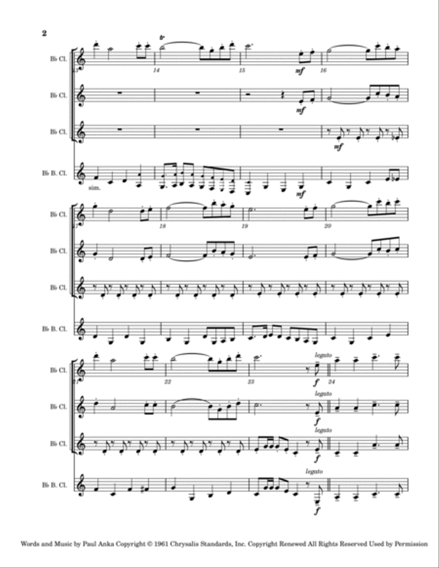 The Longest Day Woodwind Quartet scores gallery preview page 2