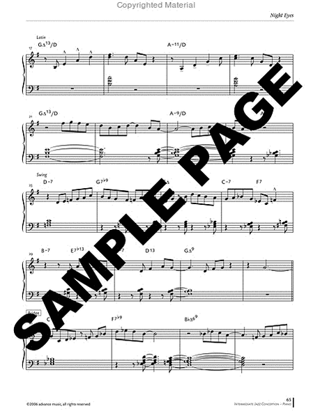 Intermediate Jazz Conception -- Piano image number null