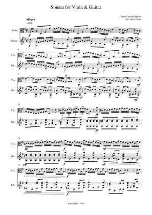 Sonata for Viola & Guitar