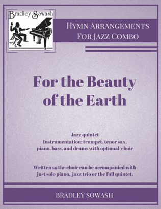 Book cover for For the Beauty of the Earth - Jazz Quintet and Choir
