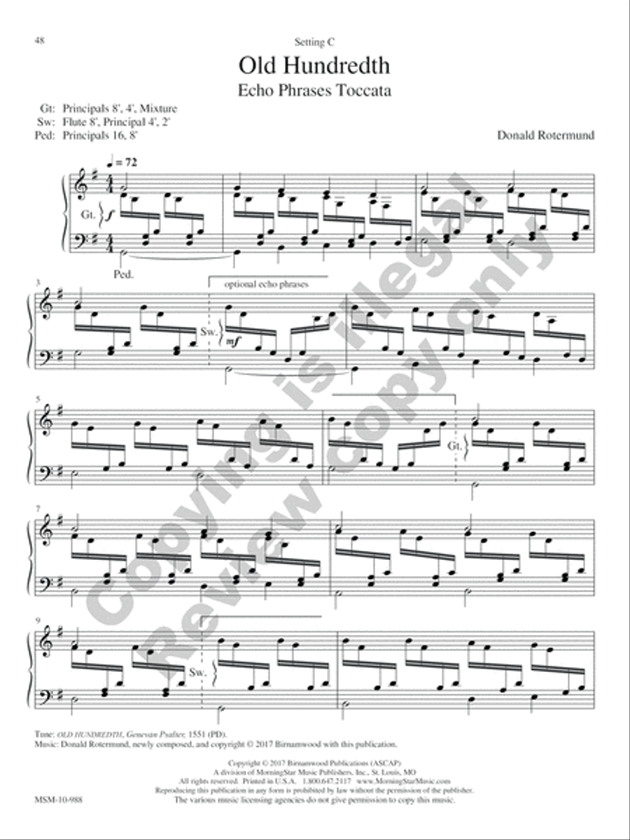 36 Flexible Hymn-Based Extemporizations Organ scores gallery preview page 54