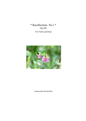 Recollection No.1 (For Violin and Piano)