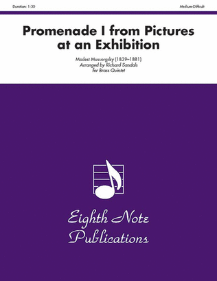 Book cover for Promenade I (from Pictures at an Exhibition)