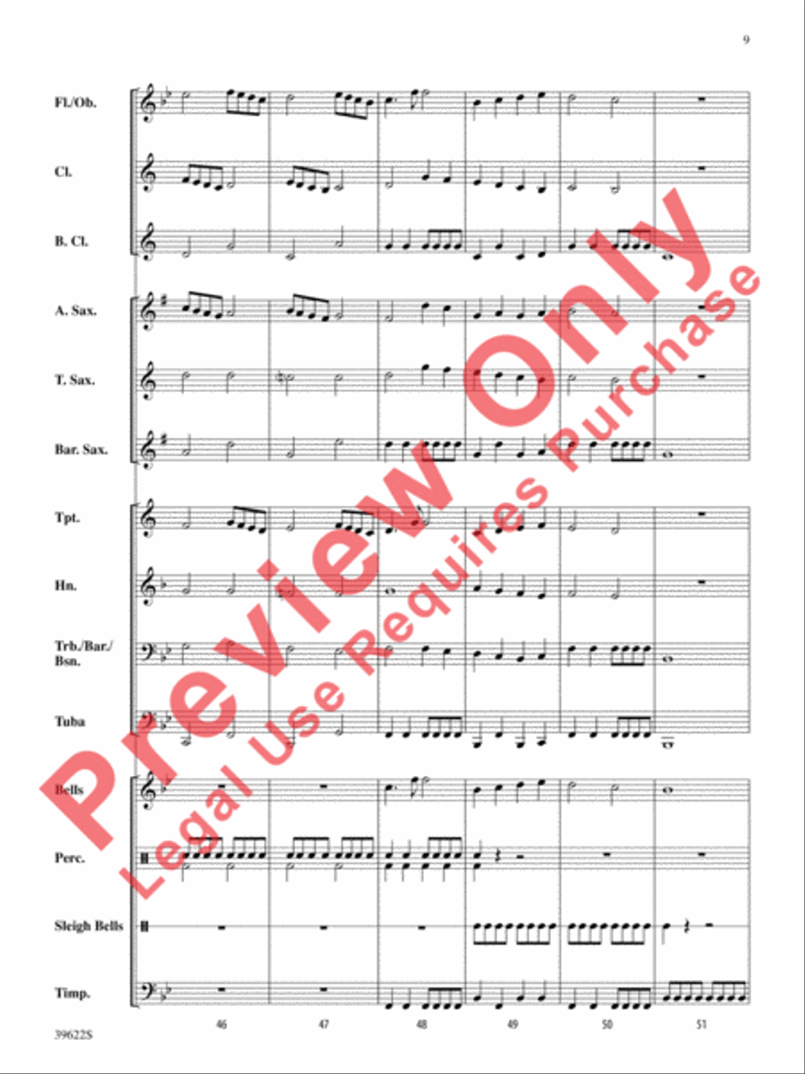 A Winter Trilogy Concert Band scores gallery preview page 10