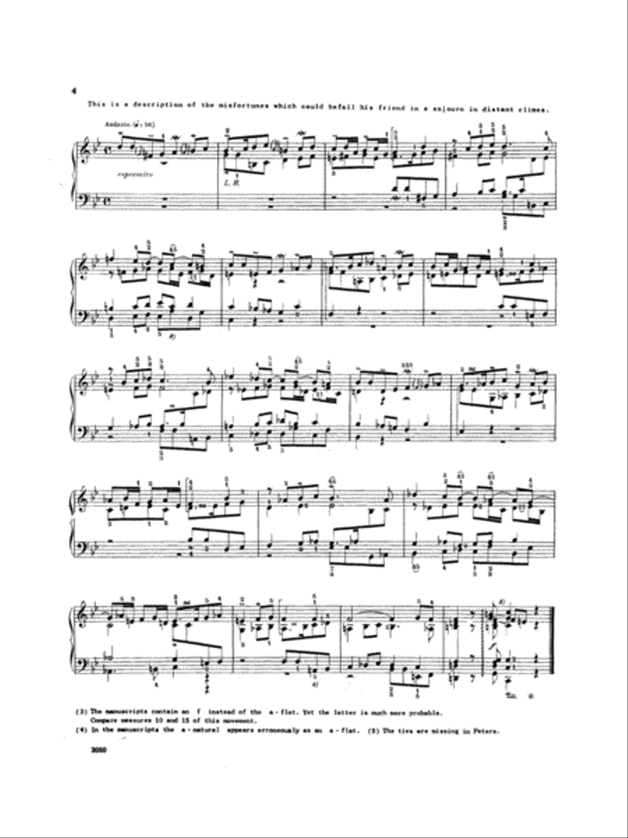 Bach: Cappriccio on the Departure of His Dearly Beloved Brother Piano Solo scores gallery preview page 4