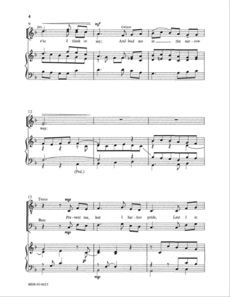 The Narrow Way 4-Part scores gallery preview page 2