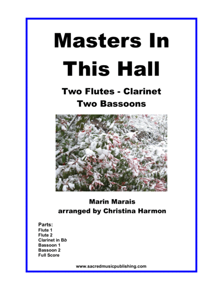 Masters In This Hall - Woodwind Ensemble image number null