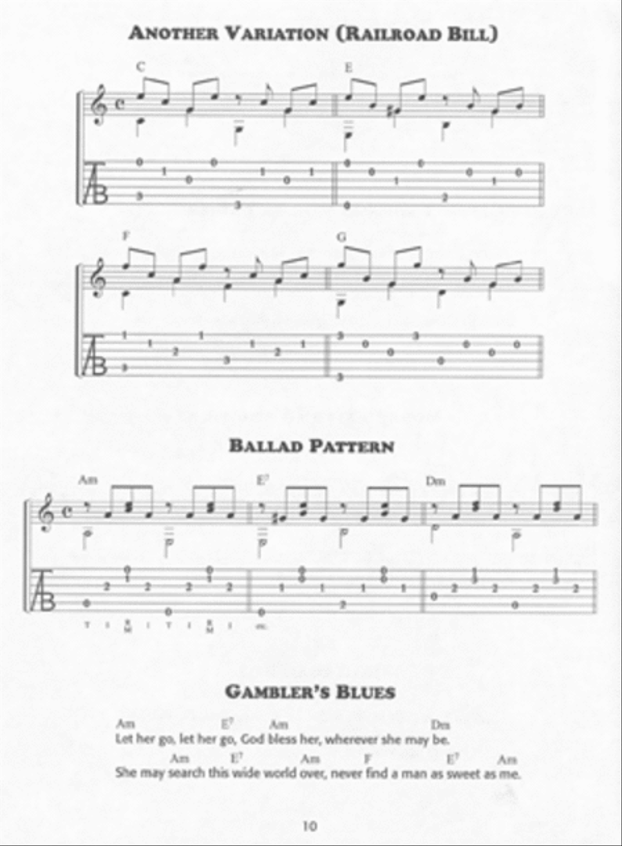 Beginner's Fingerpicking Guitar: Folk, Blues and Country Acoustic Guitar scores gallery preview page 2