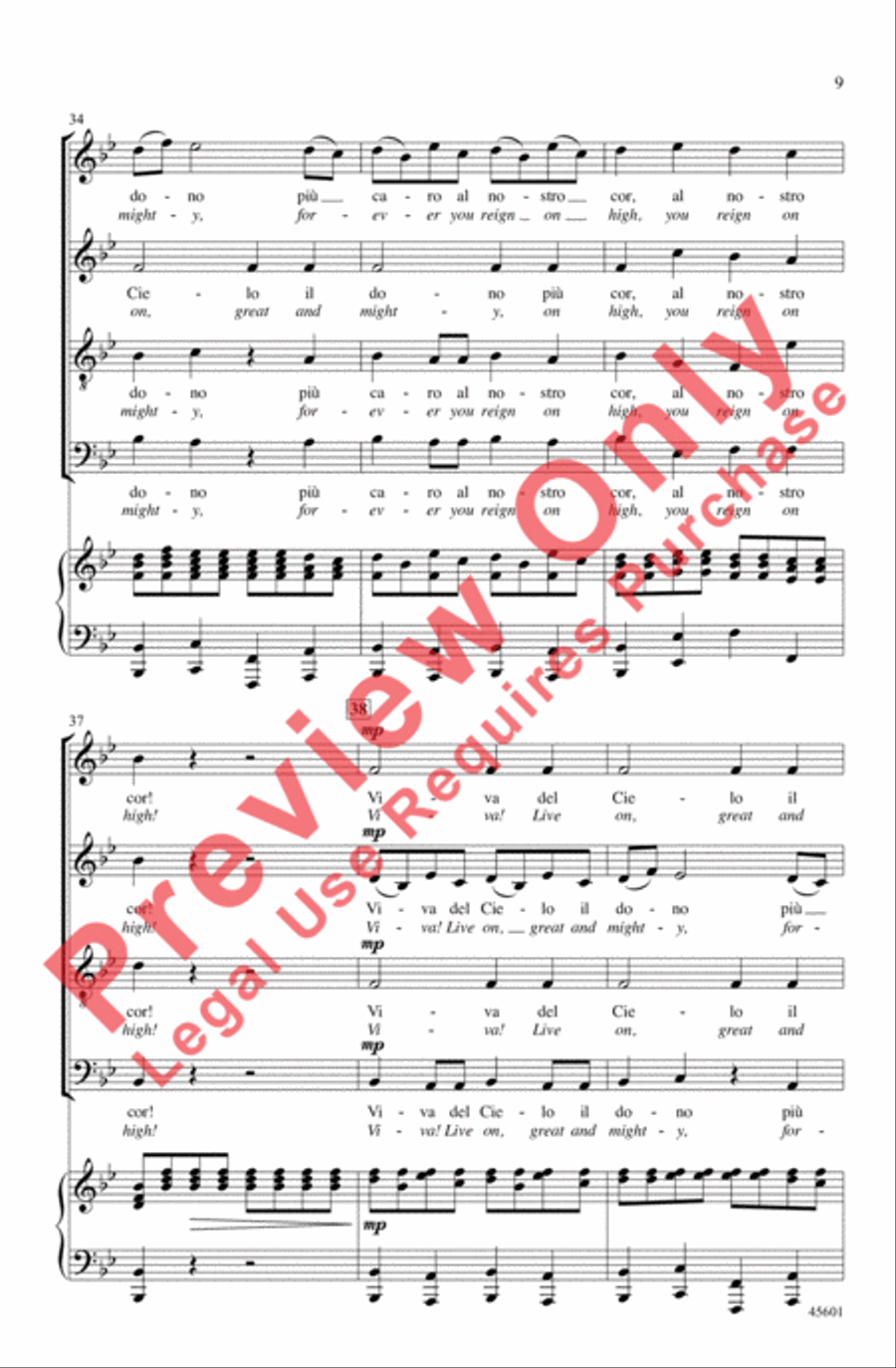 Viva! 4-Part scores gallery preview page 9