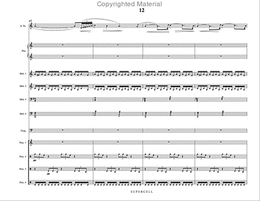 SuperCell Percussion Ensemble scores gallery preview page 13
