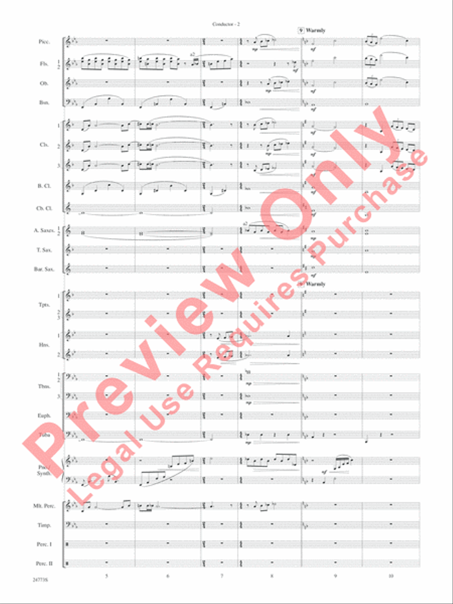 Suite from The Star Wars Epic - Part II Concert Band scores gallery preview page 5