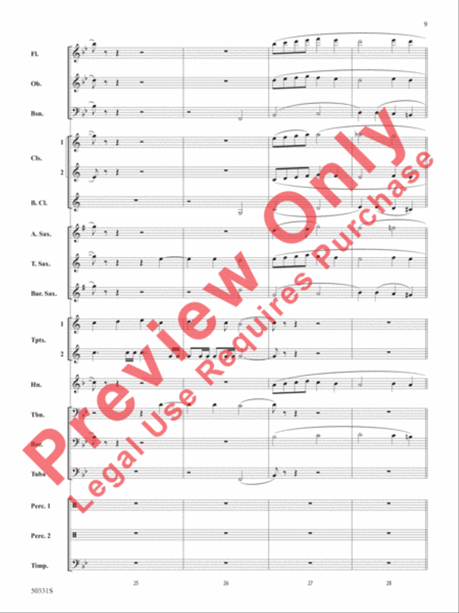 March to Nowhere March to Nowhere Concert Band scores gallery preview page 10