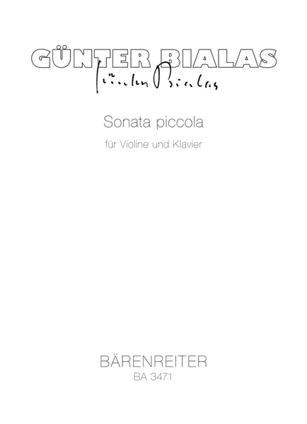 Sonata piccola for Violin and Piano
