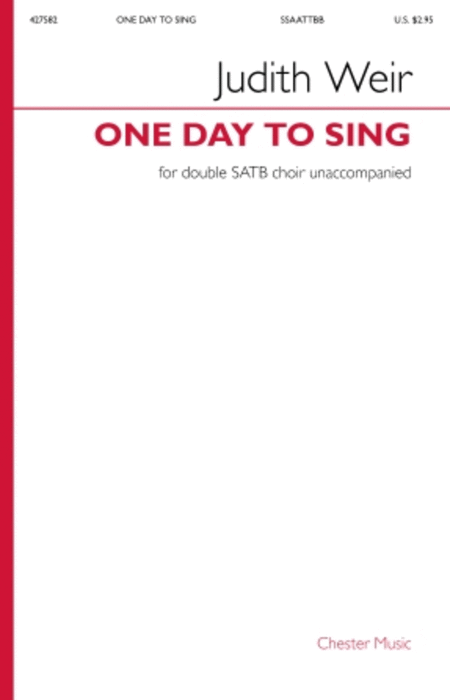 One Day to Sing One Day to Sing SSAATTBB scores gallery preview page 1