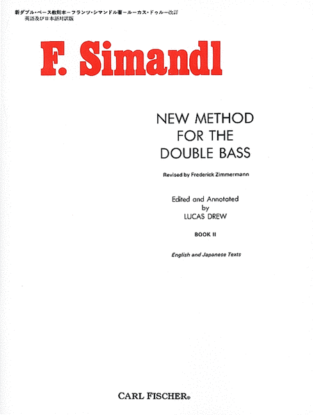 Franz Simandl: New Method for the Double Bass - Book II